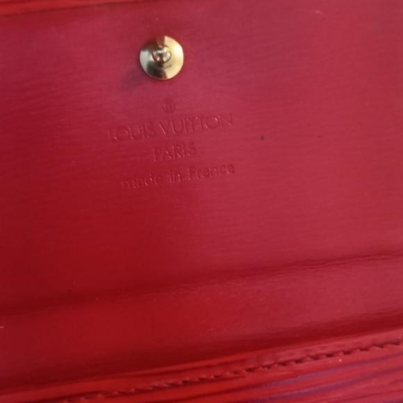 Louis Vuitton Red Epi Leather Compact Snap Wallet - Picture 11 of 16